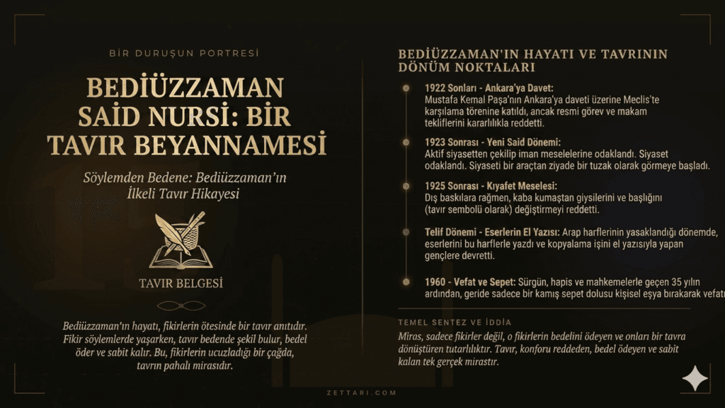 Bediüzzaman Said Nursi: Bir Edilen Beyannamesi